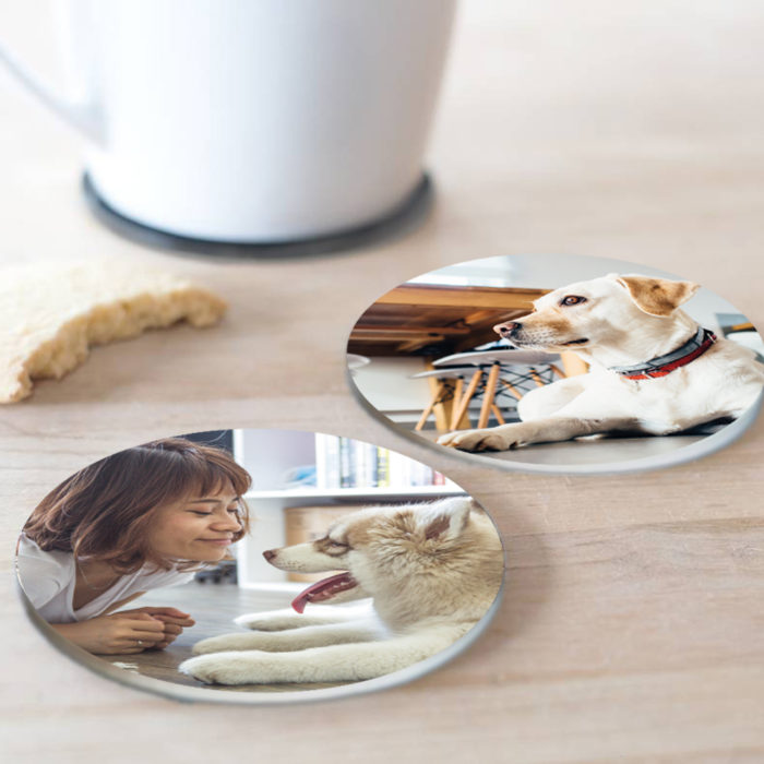 'PHOTO' Round Coasters