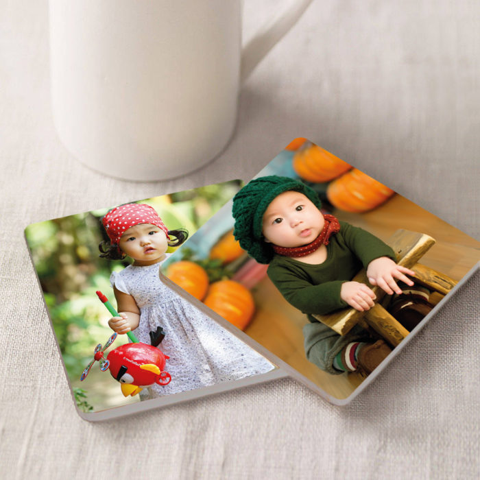 'PHOTO' Square Coasters